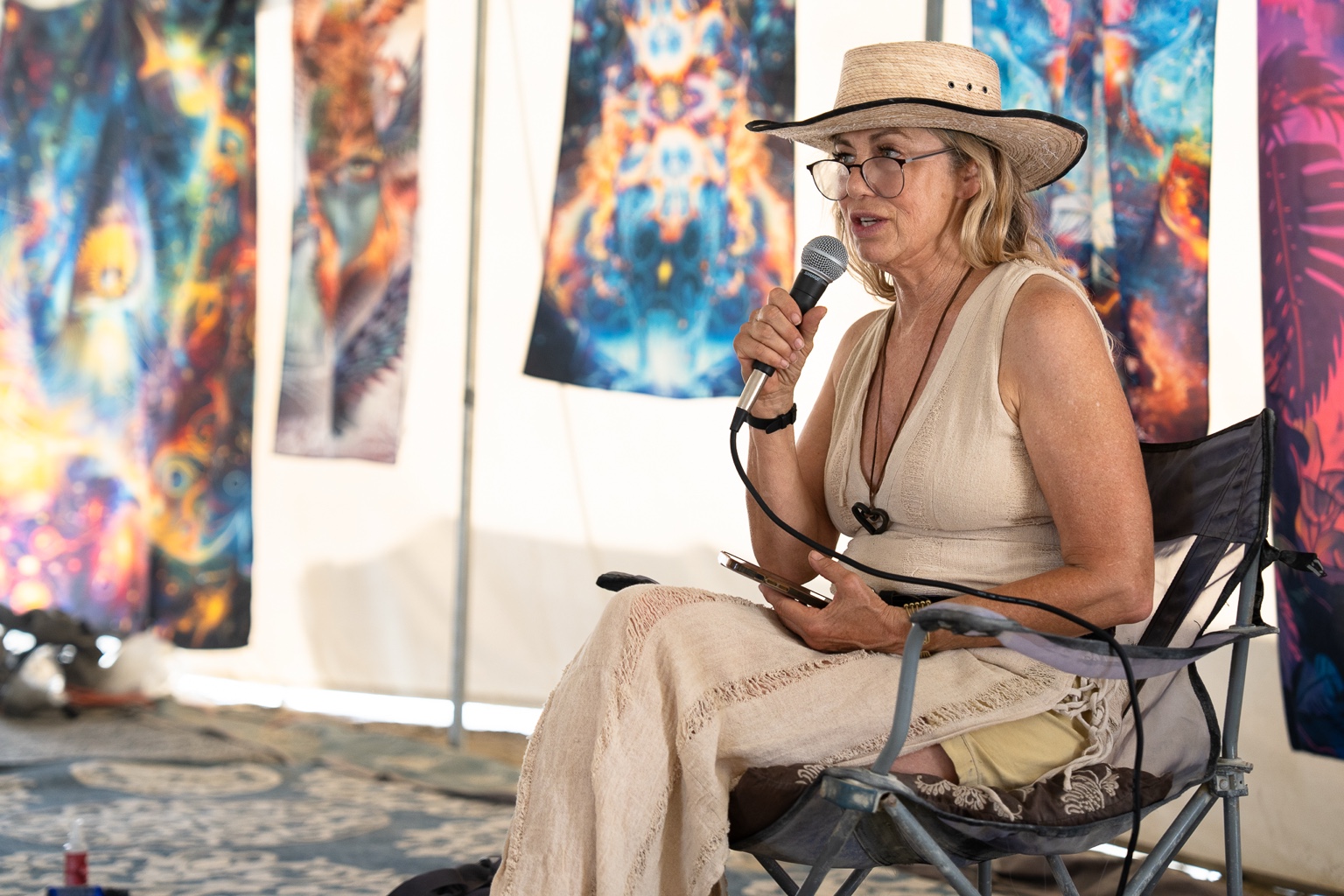 Speaker at Palenque Norte